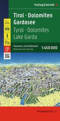 freytag & berndt Stra&szlig;enkarte Tirol - Dolomiten - Gardasee - Panorama 1:450.000
