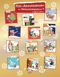 Pixi Adventskalender GOLD 2026, m. 5 Buch, 19 Teile