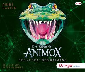 Die Erben der Animox 4. Der Verrat des Kaimans,4 Audio-CD