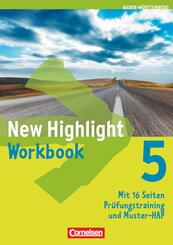 New Highlight  5: 9. Schuljahr. Workbook Baden-W&uuml;rttemberg
