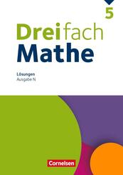 Dreifach Mathe 5. Schuljahr. Niedersachsen - L&ouml;sungen zum Sch&uuml;lerbuch