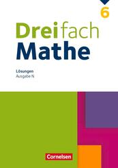 Dreifach Mathe 6. Schuljahr. Niedersachsen - L&ouml;sungen zum Sch&uuml;lerbuch