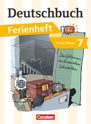 Deutschbuch Gymnasium - Ferienhefte - Fit f&uuml;r Klasse 7