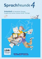 Sprachfreunde - Sprechen - Schreiben - Spielen - Ausgabe S&uuml;d (Sachsen, Sachsen-Anhalt, Th&uuml;ringen) - Neubearbeitung 2015 - 4. Schuljahr