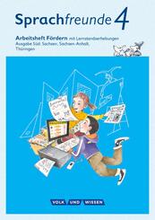 Sprachfreunde - Sprechen - Schreiben - Spielen - Ausgabe S&uuml;d (Sachsen, Sachsen-Anhalt, Th&uuml;ringen) - Neubearbeitung 2015 - 4. Schuljahr