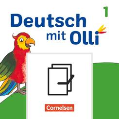 Deutsch mit Olli - Erstlesen - Ausgabe 2021 - 1. Schuljahr Arbeitshefte Start und Leicht / Basis in Druckschrift - Im Paket, mit BOOKii-Funktion