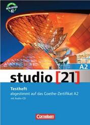 studio [21] Grundstufe A2: Gesamtband. Testheft mit Audio-CD