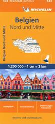 Michelin Karte Belgien Nord und Mitte