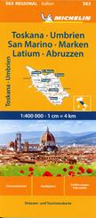 Toskana, Umbrien, San Marino, Marken, Latium, Abruzzen