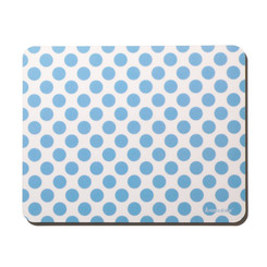 XL Sparpaket: krima & isa Mousepad - Punkte Blau (120 St&uuml;ck)