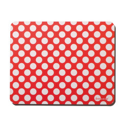 XL Sparpaket: krima & isa Mousepad - Punkte Rot (120 St&uuml;ck)