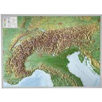 Relief Alpen 1 : 1.200000 (mit ALU-Rahmen)