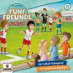 F&uuml;nf Freunde JUNIOR - Das Fu&szlig;ball-Kidnapping/Die mysteri&ouml;se Nagelspur,1 Audio-CD