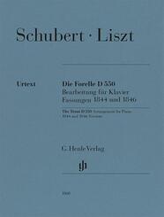 Franz Liszt - Die Forelle D 550, Fassungen 1844 und 1846