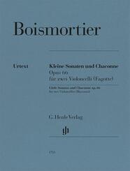 Joseph Bodin de Boismortier - Kleine Sonaten und Chaconne op. 66 f&uuml;r zwei Violoncelli (Fagotte)
