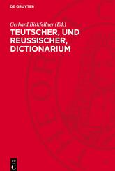 Teutscher, und Reussischer, Dictionarium
