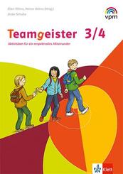 Teamgeister 3/4. Aktivit&auml;ten f&uuml;r ein respektvolles Miteinander