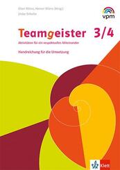 Teamgeister 3/4. Aktivit&auml;ten f&uuml;r ein respektvolles Miteinander