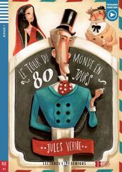Le tour du monde en 80 jours, m. Audio-CD
