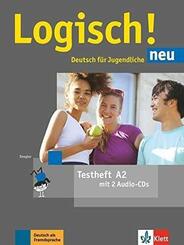 Logisch! neu - Testheft A2 mit 2 Audio-CDs