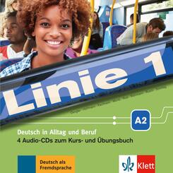 Linie 1 - 4 Audio-CDs zum Kurs- und &Uuml;bungsbuch A2