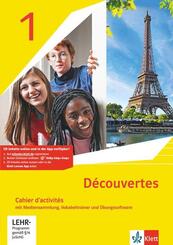 D&eacute;couvertes. Ausgabe ab 2020 - Cahier d'activit&eacute;s mit Mediensammlung, Vokabeltrainer und &Uuml;bungssoftware 1. Lernjahr