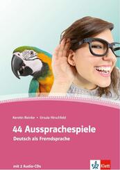 44 Aussprachespiele  Deutsch als Fremdsprache, m. 2 Audio-CDs + Online-Angebot