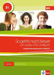 So geht's zum Goethe-/&Ouml;SD-Zertifikat B1, Testbuch mit 3 Audio-CDs