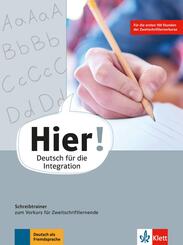 Hier! Schreibtrainer zum Vorkurs f&uuml;r Zweitschriftlernende