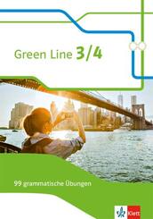 Green Line 3/4 - 7./8. Klasse, 99 grammatische &Uuml;bungen mit L&ouml;sungen (G8 und G9)