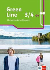 Green Line 3/4 G9 - 7./8. Klasse, 99 grammatische &Uuml;bungen. Arbeitsheft mit L&ouml;sungen