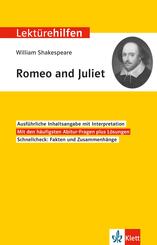 Klett Lekt&uuml;rehilfen William Shakespeare, Romeo und Juliet