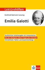 Klett Lekt&uuml;rehilfen Gotthold Ephraim Lessing, Emilia Galotti