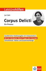 Klett Lekt&uuml;rehilfen Juli Zeh, Corpus Delicti. Ein Prozess