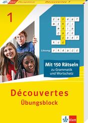 D&eacute;couvertes 1 (ab 2020) - &Uuml;bungsblock zum Schulbuch 1. Lernjahr