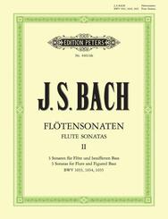 Sonaten f&uuml;r Fl&ouml;te und bezifferten Bass BWV 1033 - 1035 / URTEXT