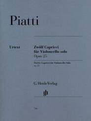 Piatti, Alfredo - 12 Capricci op. 25 f&uuml;r Violoncello solo