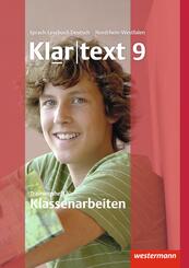 Klartext - Trainingsheft f&uuml;r Klassenarbeiten 9. Nordrhein-Westfalen