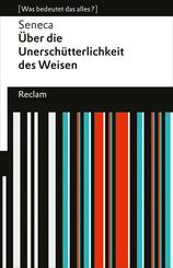 &Uuml;ber die Unersch&uuml;tterlichkeit des Weisen