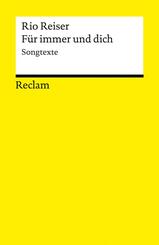 F&uuml;r immer und dich. Songtexte