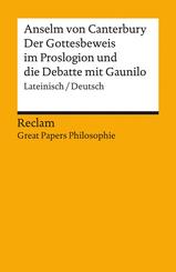 Der Gottesbeweis im "Proslogion" und die Debatte mit Gaunilo. Lateinisch/Deutsch