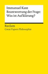 Beantwortung der Frage: Was ist Aufkl&auml;rung?