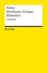 Bl&uuml;tenlese. Gedichte