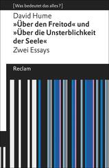 "&Uuml;ber den Freitod" und "&Uuml;ber die Unsterblichkeit der Seele"