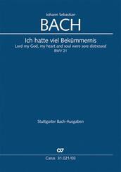 Ich hatte viel Bek&uuml;mmernis (1. Fassung) / Kantate Nr.21, Klavierauszug