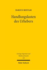 Handlungslasten des Urhebers