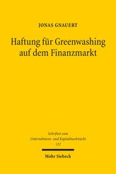 Haftung f&uuml;r Greenwashing auf dem Finanzmarkt