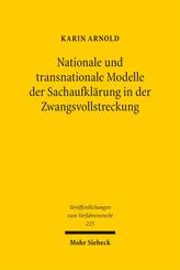 Nationale und transnationale Modelle der Sachaufkl&auml;rung in der Zwangsvollstreckung