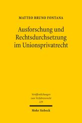 Ausforschung und Rechtsdurchsetzung im Unionsprivatrecht