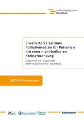 Erweiterte S3-Leitlinie Palliativmedizin f&uuml;r Patienten mit einer nicht-heilbaren Krebserkrankung